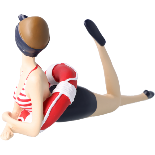 Pinup Schwimmerin liegend Pinup Schwimmerin liegend