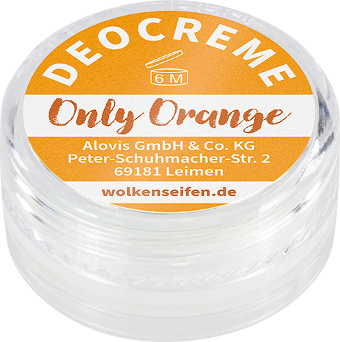 Deocremeprobe Only Orange Wolkenseifen Deocreme Probe