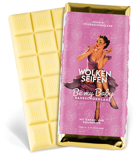 Badeschokolade Be my Baby ohne Hintergrund