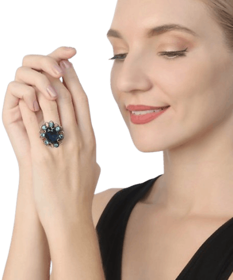 Gem Rocks Ring Blau Gem Rocks Ring Blau