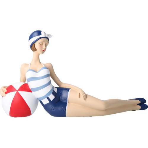 Pinup Schwimmerin lang liegend Pinup Schwimmerin lang liegend