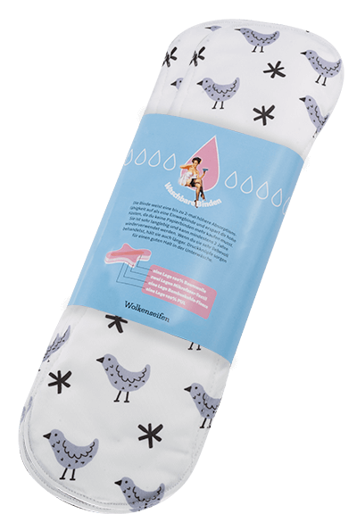 3 Binden super Vogel weiß