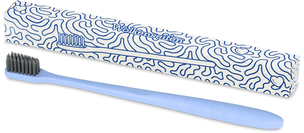 Wolkenseifen Zahnbürste Biokunststoff Kohle