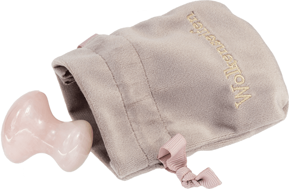 Rosenquarz Gua Sha Pilz Rosenquarz Gua Sha Pilz