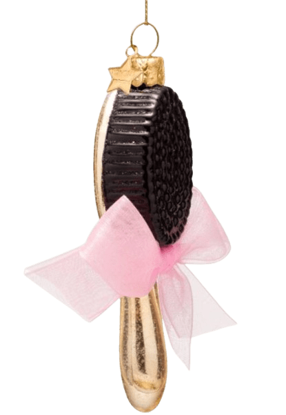 Glasobjekt Haarbürste