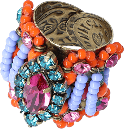 Paisley African Ring Multi Paisley African Ring Multi