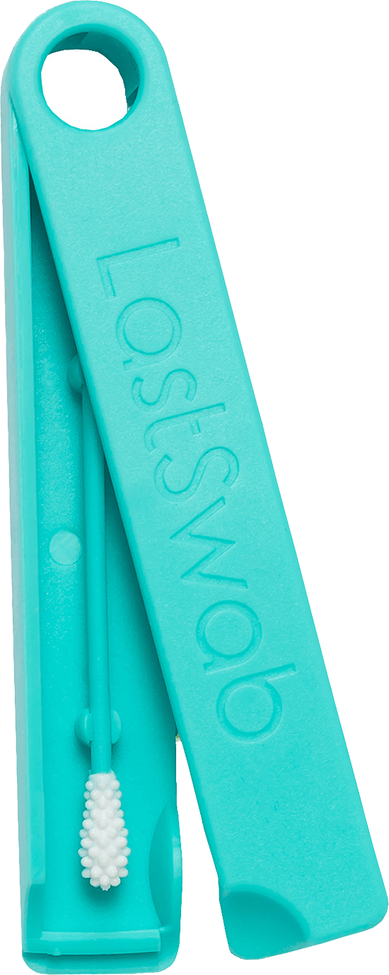 LastSwab - Wiederverwendbare Wattestäbchen Basic Türkis ohne Hintergrund