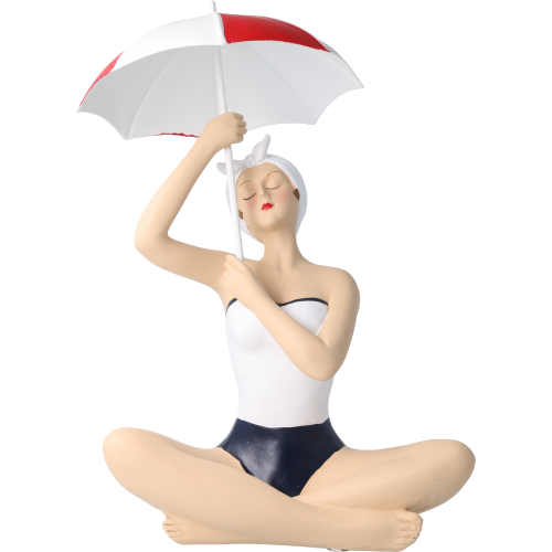 Pinup Schwimmerin mit Schirm Pinup Schwimmerin mit Schirm