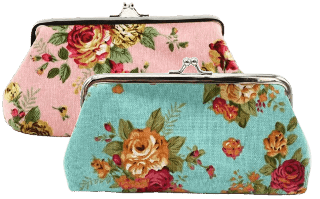 Mini-Clutch Rose Long Kosmetiktasche Clutch Vintage
