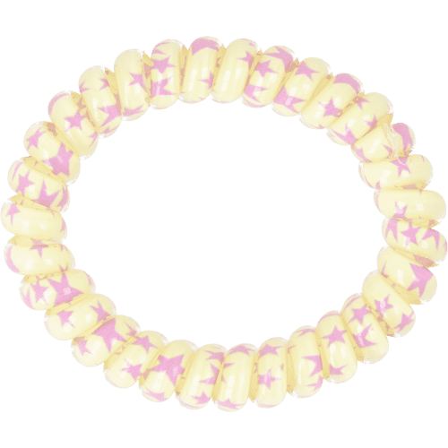 Spiral-Haargummis Gelb-Mix