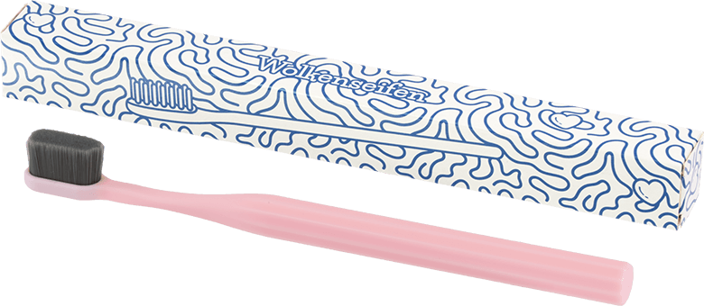 Nano Zahnbürste Kohle Rosa Wolkenseifen Nanozahnbürste Kohle