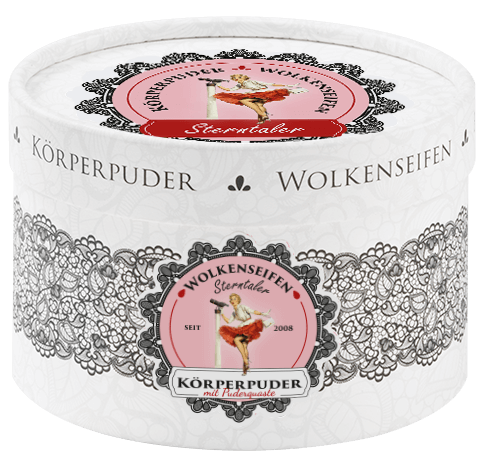 Körperpuder (Trockenshampoo) Sterntaler ohne Hintergrund