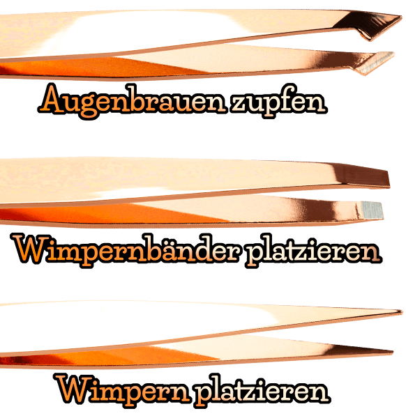 Wimpern-Pinzetten Set Wimpern-Pinzetten Set
