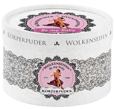 Körperpuder (Trockenshampoo) Be my Baby ohne Hintergrund