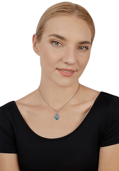 Shopping Drops Halskette Blau Shopping Drops Halskette Blau