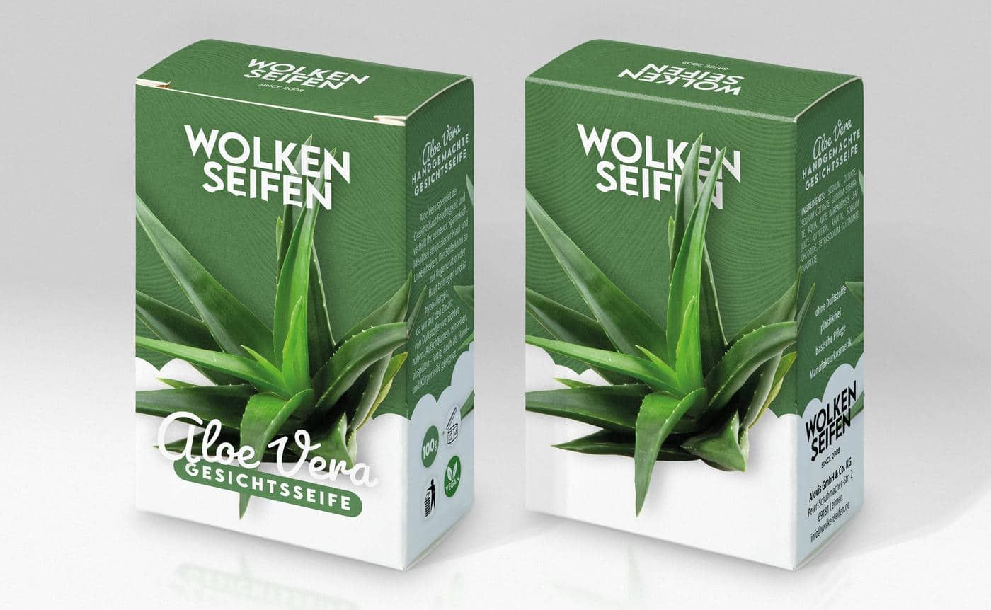 Wolkenseife Aloe Vera mit Tonerde Wolkenseife Aloe Vera mit Tonerde