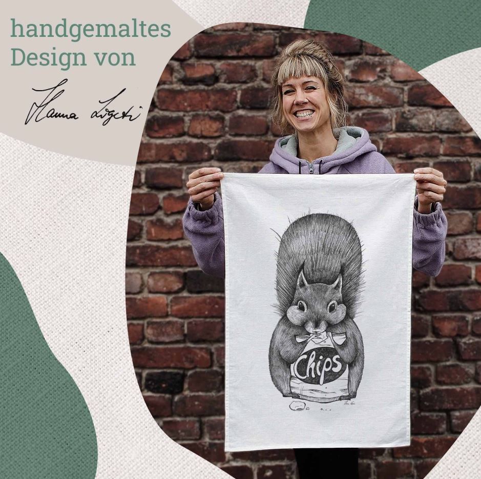 Geschirrtuch Hörnchen