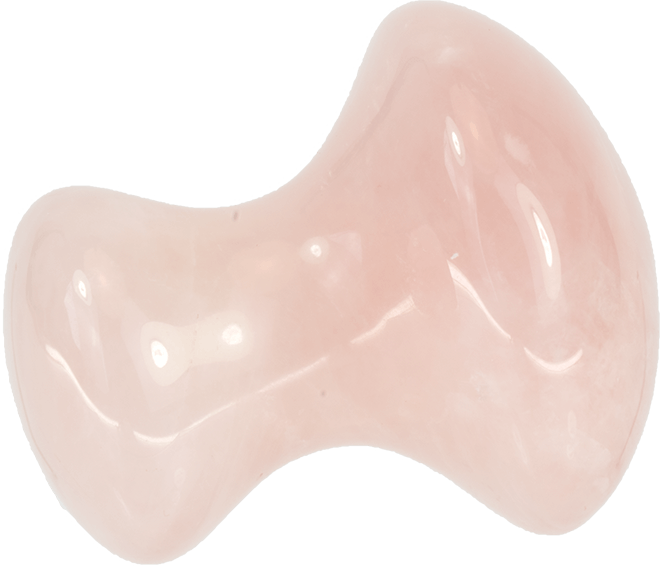 Rosenquarz Gua Sha Pilz Rosenquarz Gua Sha Pilz