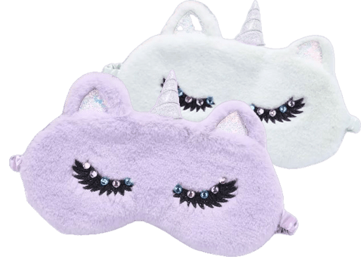 Schlafmaske Strass-Einhorn Schlafmaske Leoprint ohne Hintergrund