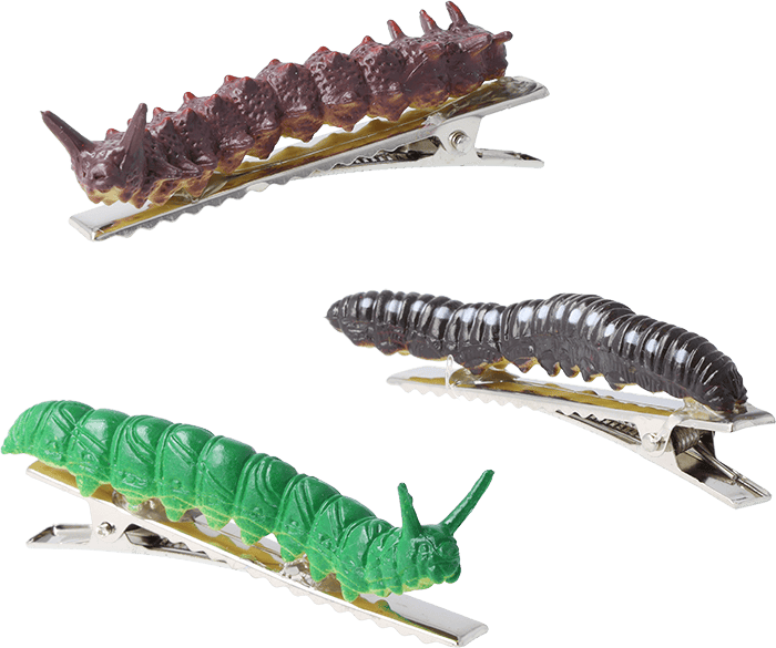 Haarspangen-Set Raupen Haarspangen-Set Raupen