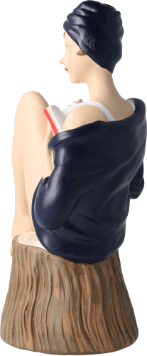 Pinup Schwimmerin mit Buch