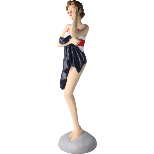 Pinup Schwimmerin mit Handtuch Pinup Schwimmerin mit Handtuch