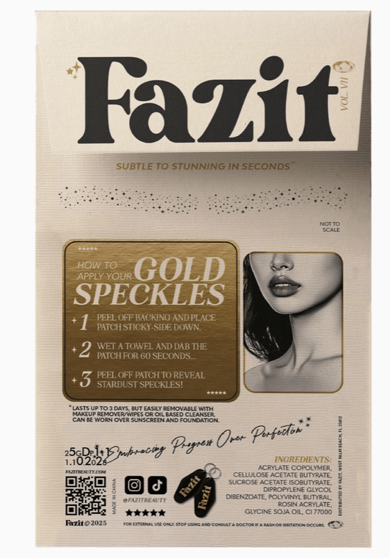 Gold Decolletage Glitter Makeup Patches Gold Decolletage Glitter Makeup Patches