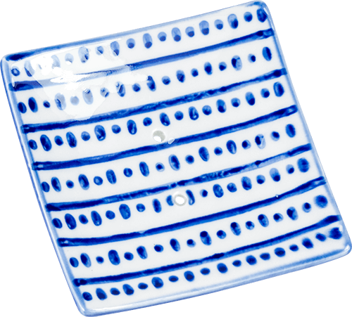 Seifenablage Portugal quadratisch Streifenmuster