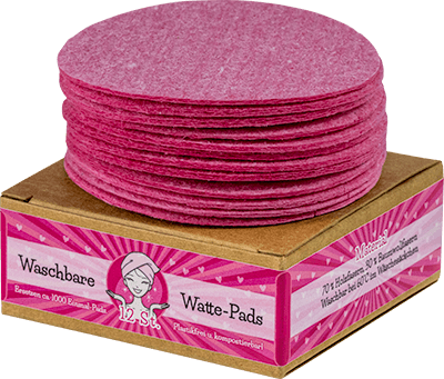 Waschbare Watte-Pads pink ohne Hintergrund