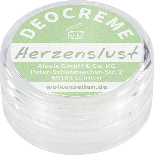 Deocremeprobe Herzenslust Wolkenseifen Deocreme Probe