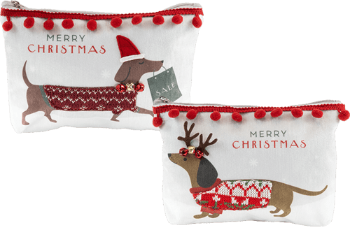 Kosmetiktasche Dackel Kosmetiktasche Dackel Weihnachten