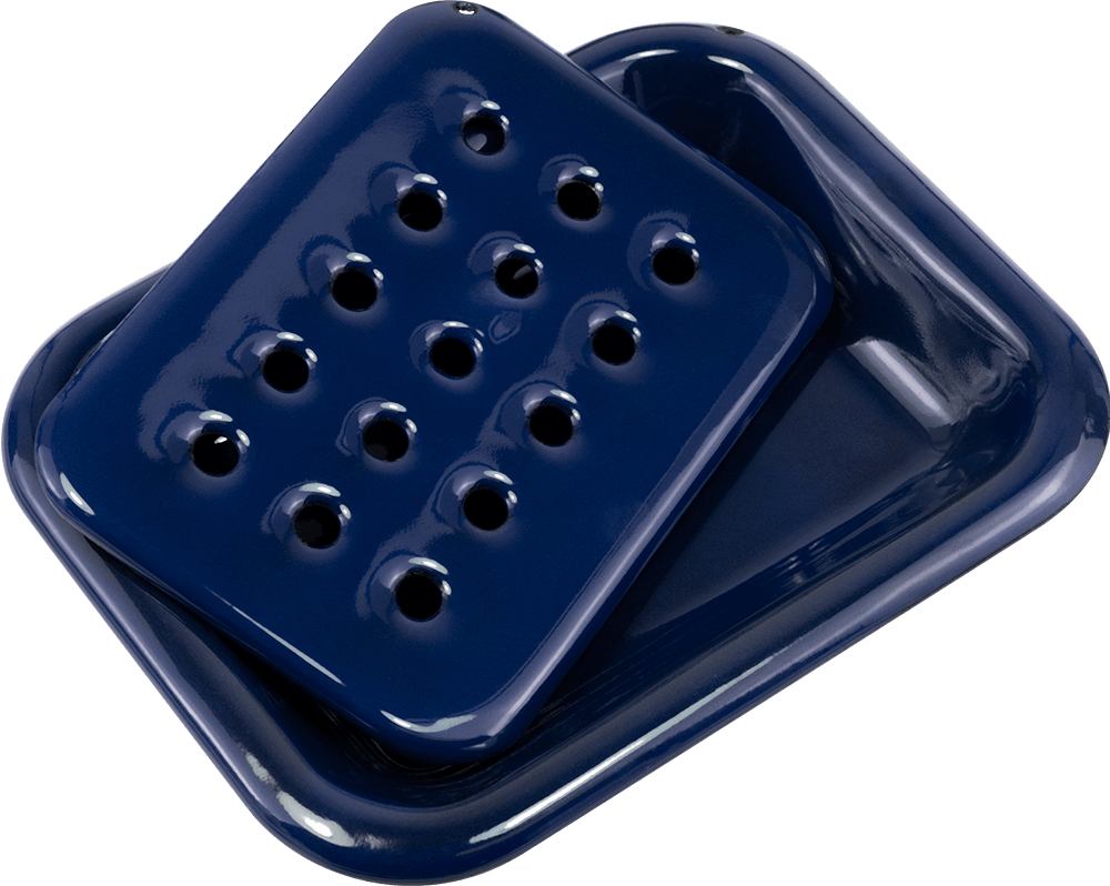 Seifenablage Emaille stehend Marineblau Farbauswahl: Marineblau Seifenablage Emaille stehend Marineblau ohne Hintergrund