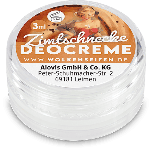 Deocremeprobe Zimtschnecke Wolkenseifen Deocreme Probe