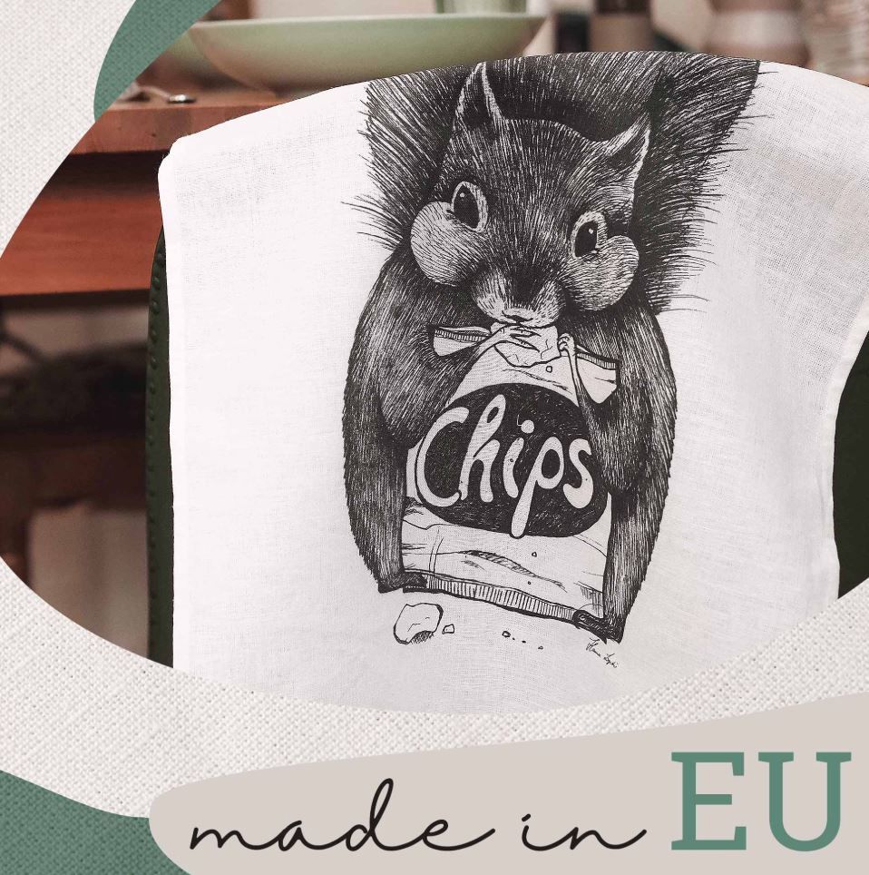 Geschirrtuch Hörnchen