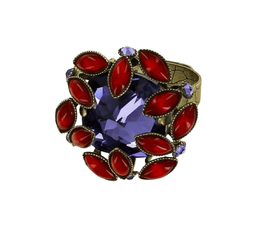 Alien Anemone Ring Rot-Lila Alien Anemone Ring Rot-Lila