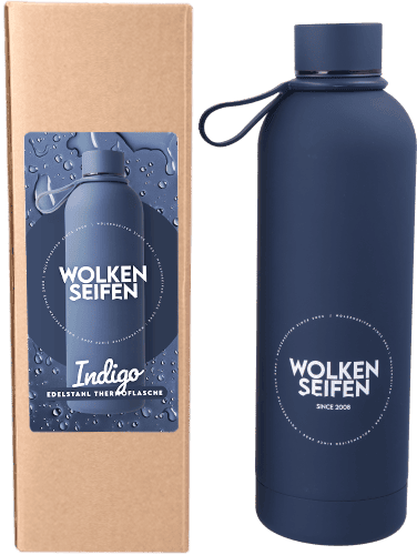 Edelstahl Trinkflasche Indigo
