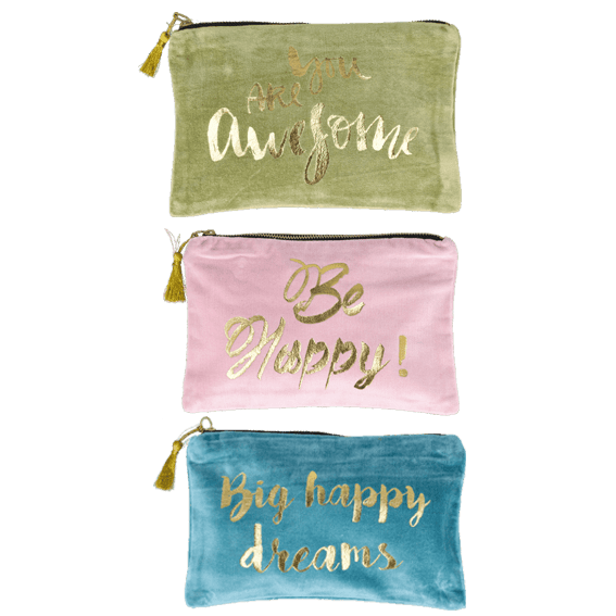 Samt-Kosmetiktasche Dreams ohne Hintergrund