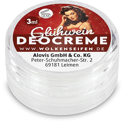 Deocremeprobe Glühwein Wolkenseifen Deocreme Probe Glühwein