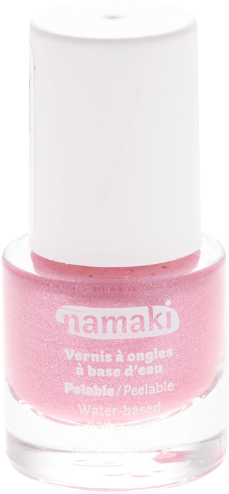 Bio-Kindernagellack Pink Glitter 21 Namaki Bio-Kindernagellack auf Wasserbasis Pink Glitter 21 ohne Hintergrund