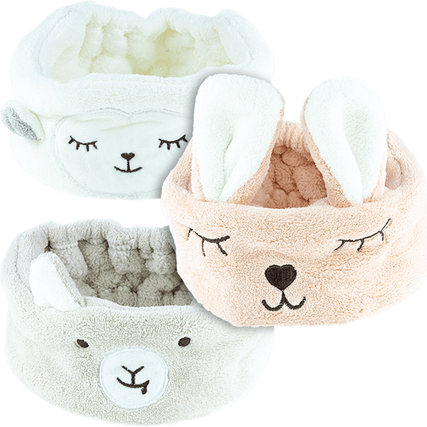 Make-Up-Haarband Kuschel Make-Up-Haarband Kuscheltier ohne Hintergrund