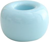 Keramik Zahnbürstenhalter hellblau Bioearth LOOM Creme Supreme (Filler-Boto)