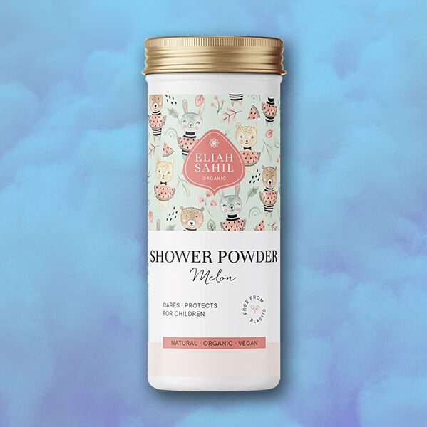 Text: Kategorie, Duschpulver.