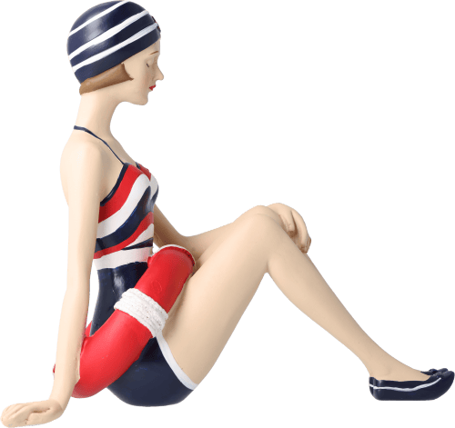 Pinup Schwimmerin rot-weiß-blau Pinup Schwimmerin rot-weiß-blau
