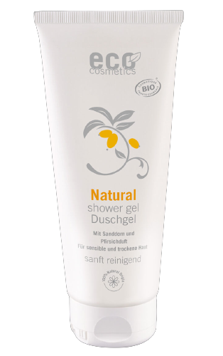 Eco Pflege Duschgel Sanddorn/Pfirsich ohne Hintergrund