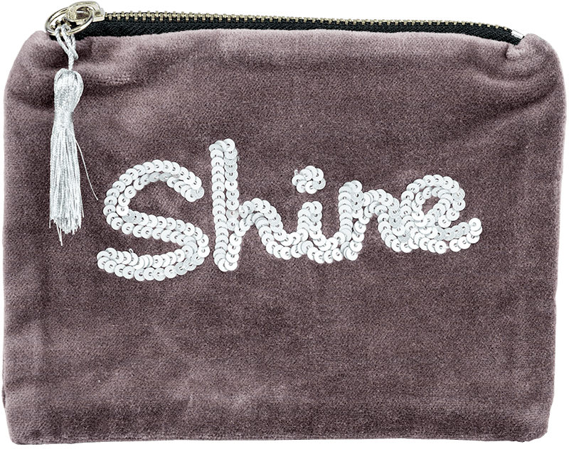 Samt-Kosmetiktasche Shine Samt-Kosmetiktasche Shine ohne Hintergrund