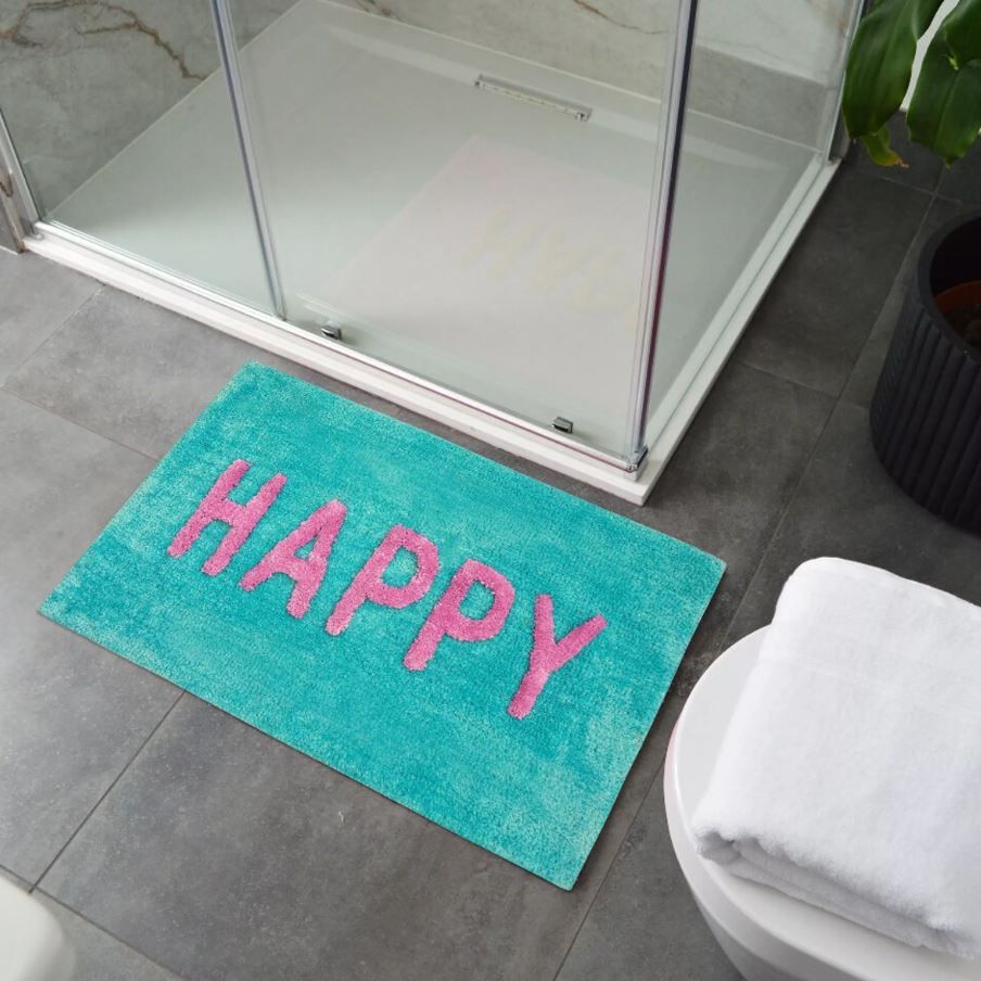 Badematte Happy Türkis