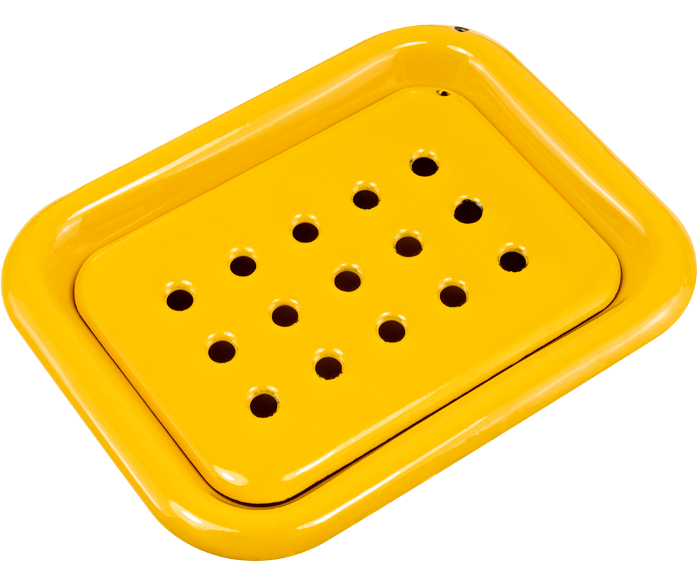 Seifenablage Emaille stehend Sonnengelb Seifenablage Emaille stehend Sonnengelb