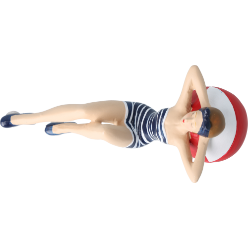 Pinup Schwimmerin blau-rot Pinup Schwimmerin blau-rot