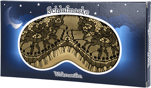 Schlafmaske mit Spitze Gold Schlafmaske mit Spitze Gold