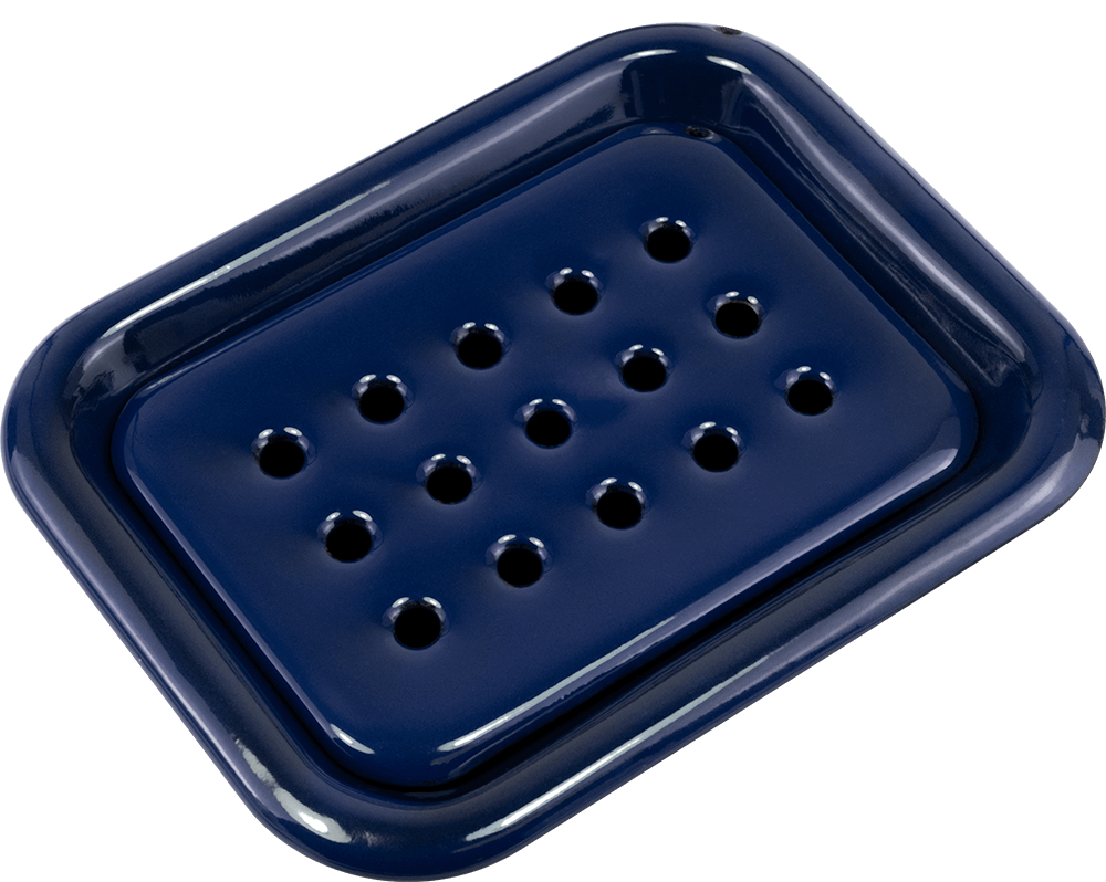Seifenablage Emaille stehend Marineblau